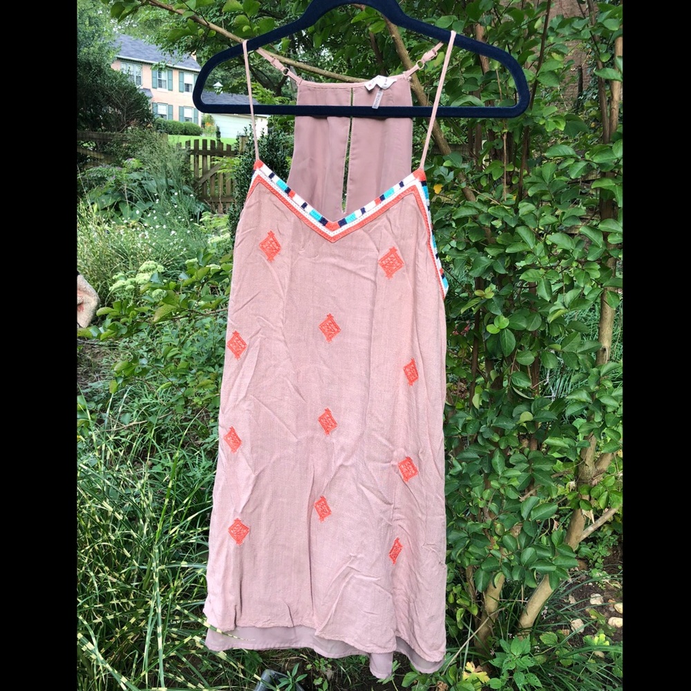 NWOT South Moon Under Sady & Lu Beige Boho Dress